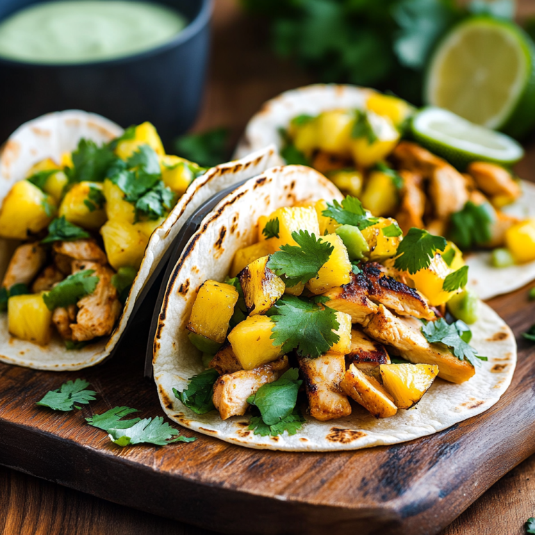 Chipotle Pineapple Chicken Tacos: Flavorful and Easy!