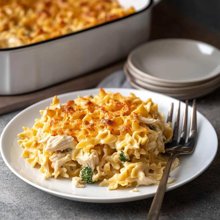 Creamy Chicken Noodle Casserole: A Comforting Delight!