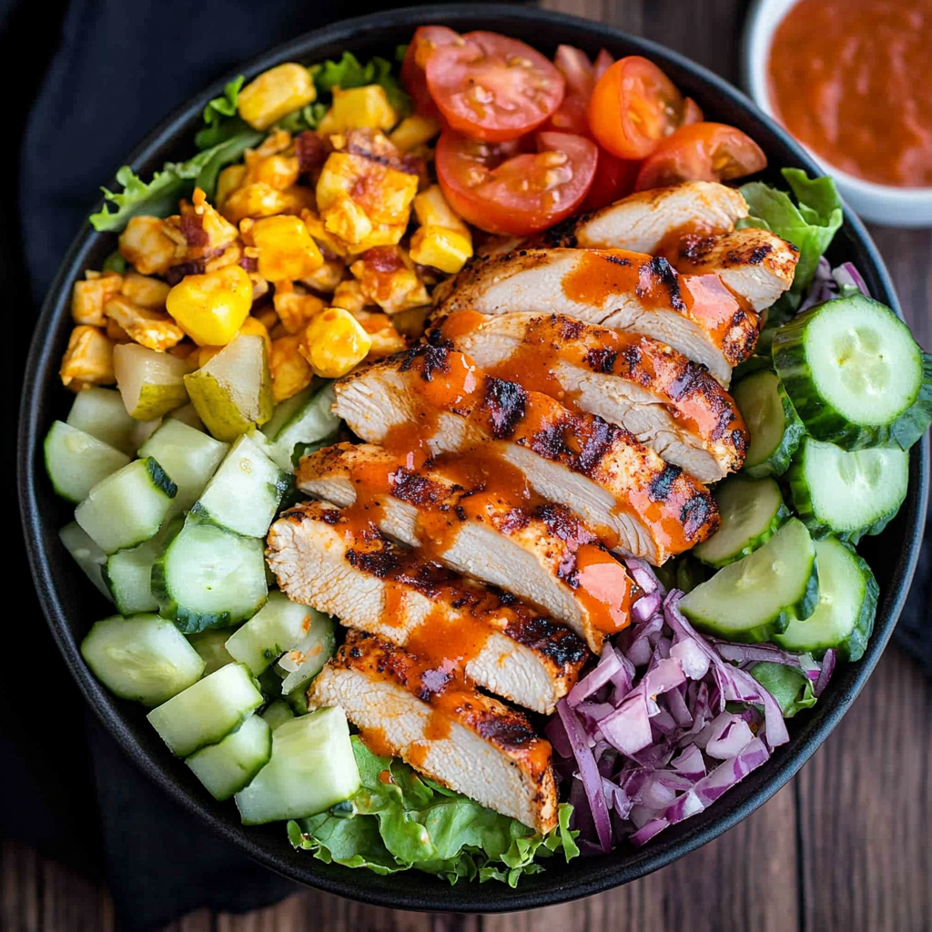 Grilled Buffalo Chicken Salad: A Spicy Delight Awaits!