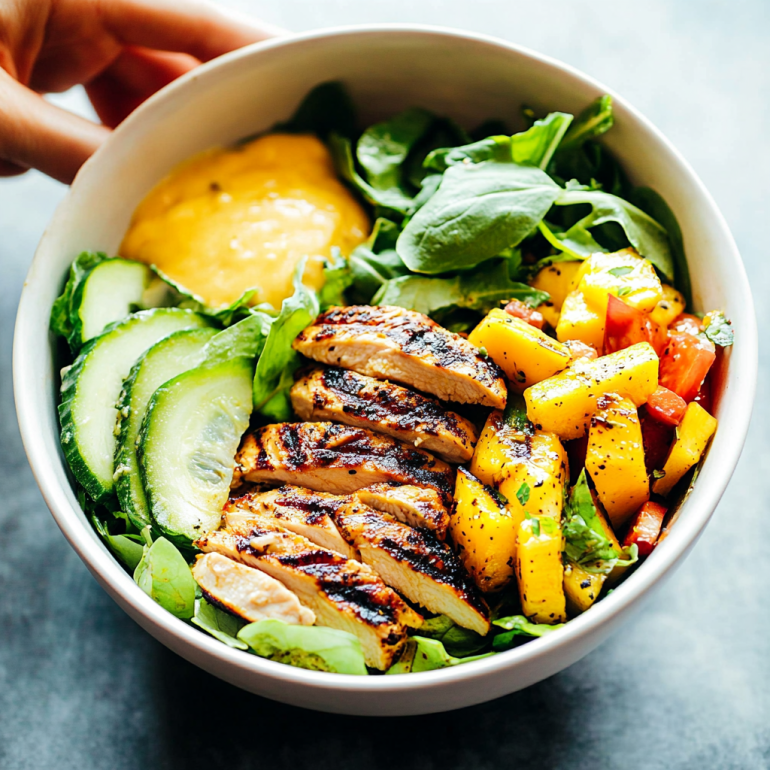 Grilled Chicken Mango Salad: A Fresh, Tasty Delight!