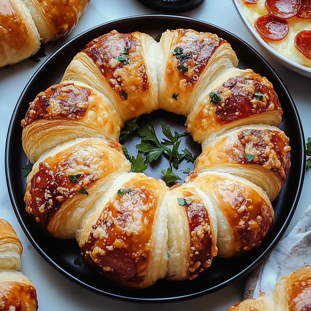 Mozzarella Pepperoni Croissant Rolls: A Savory Delight!