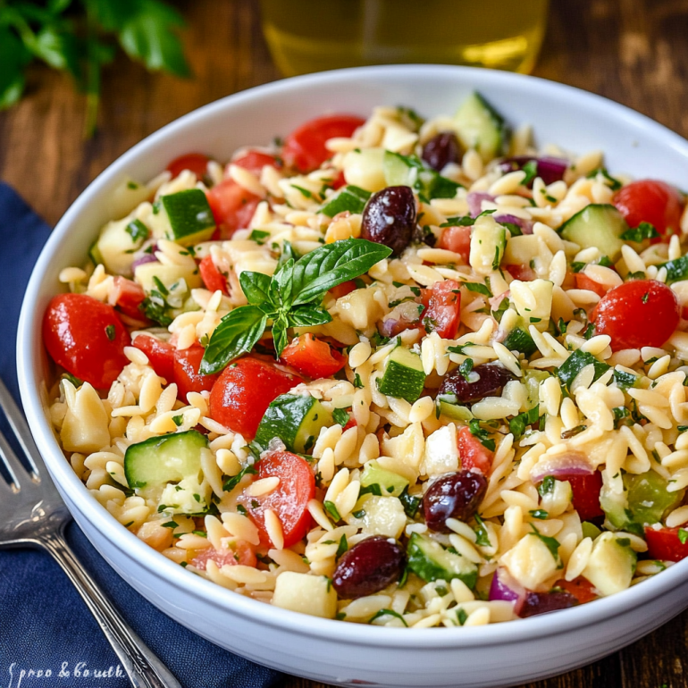 Orzo Pasta Salad with Fresh Vegetables: A Healthy Delight!