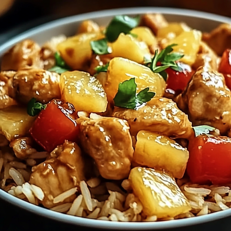 Pineapple Chicken and Rice Delight: A Flavorful Feast!