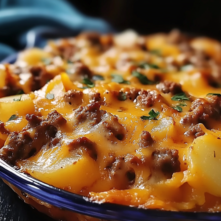 Cheesy Hamburger Potato Casserole: A Comfort Food Delight!