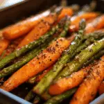Roasted Asparagus and Carrots Medley