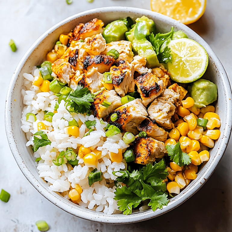 Street Corn Chicken Rice Bowl: A Flavor Explosion Awaits!