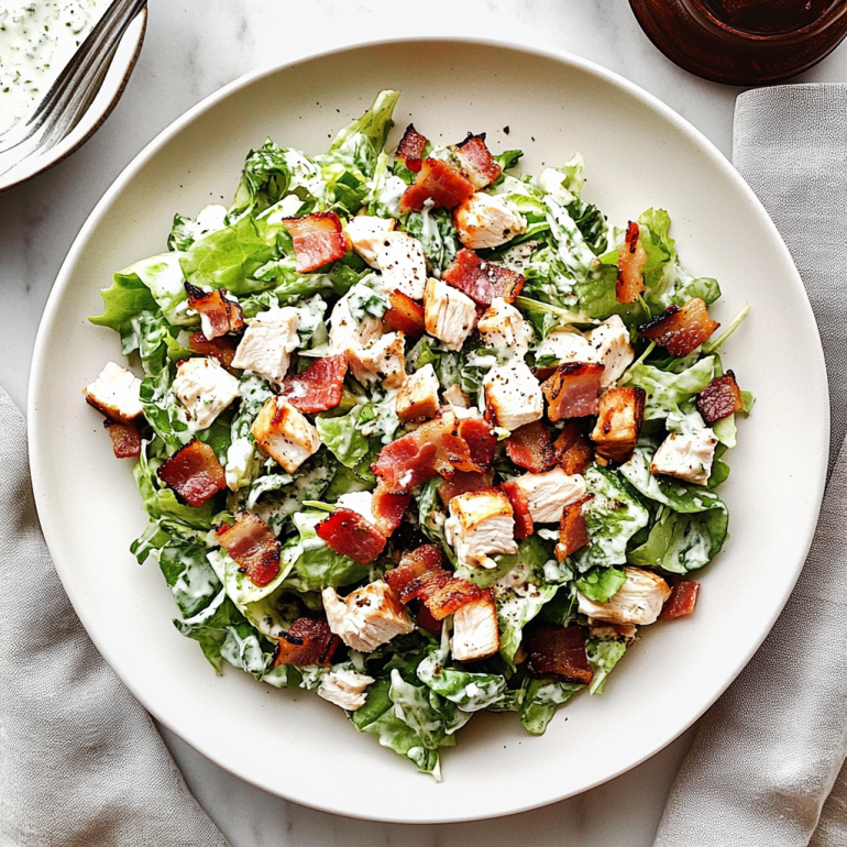 Chicken Bacon Ranch Chopped Salad: A Tasty Delight!