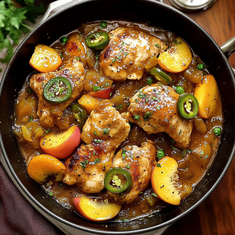 Spicy Peach Jalapeño Chicken That Will Ignite Your Taste!