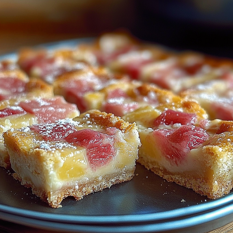 Rhubarb Custard Bars: A Sweet, Tangy Delight to Try