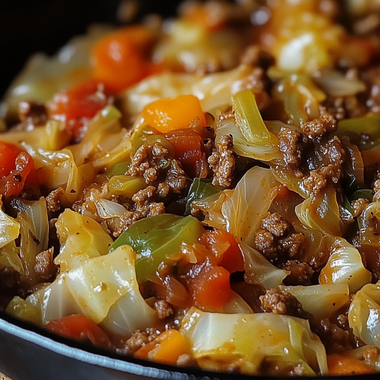 Cabbage and Ground Beef Skillet: Easy One-Pan Delight