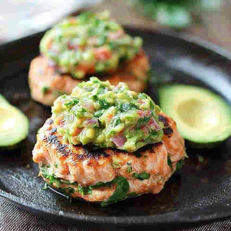 Grilled Salmon Burgers with Avocado Salsa: A Fresh Delight!