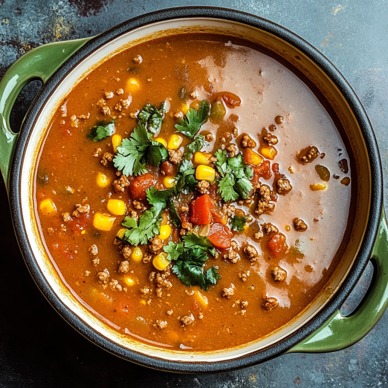 Spicy Ground Beef Enchilada Soup: A Flavor Explosion!