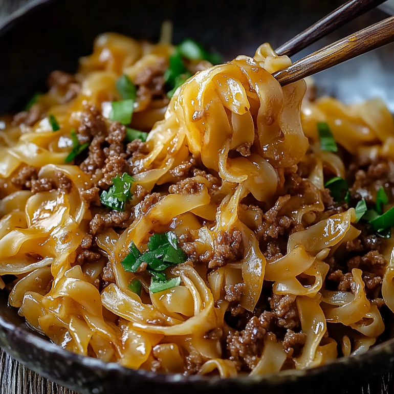Mongolian Ground Beef Noodles: A Flavorful Stir-Fry Delight!