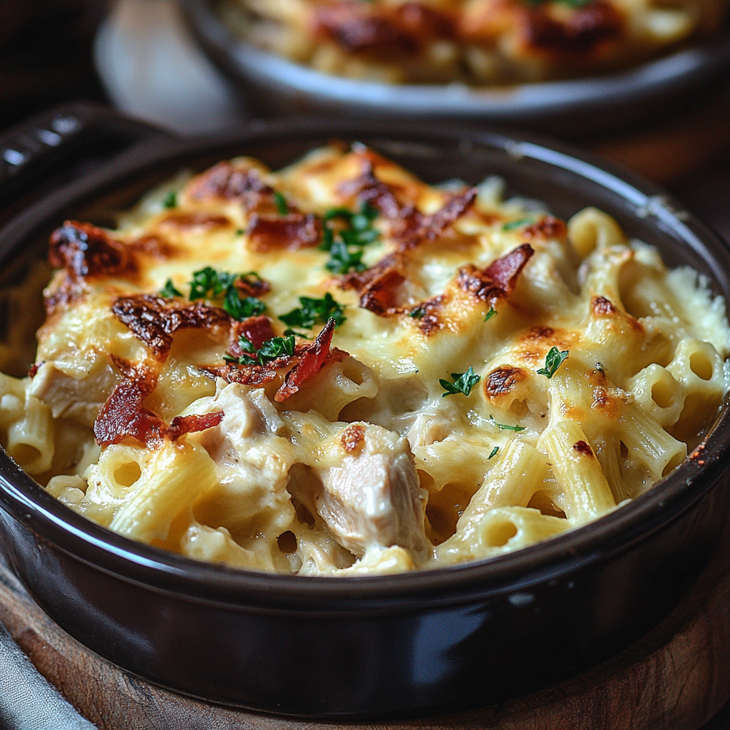 Creamy Chicken Pasta Casserole: A Family Favorite Delight!