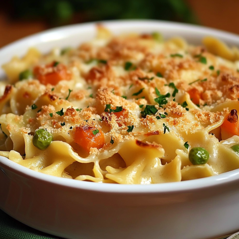 Creamy Chicken Noodle Casserole: An Easy Delight!