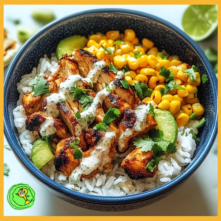Spicy Street Corn Chicken Rice Bowl for a Flavor Boost!