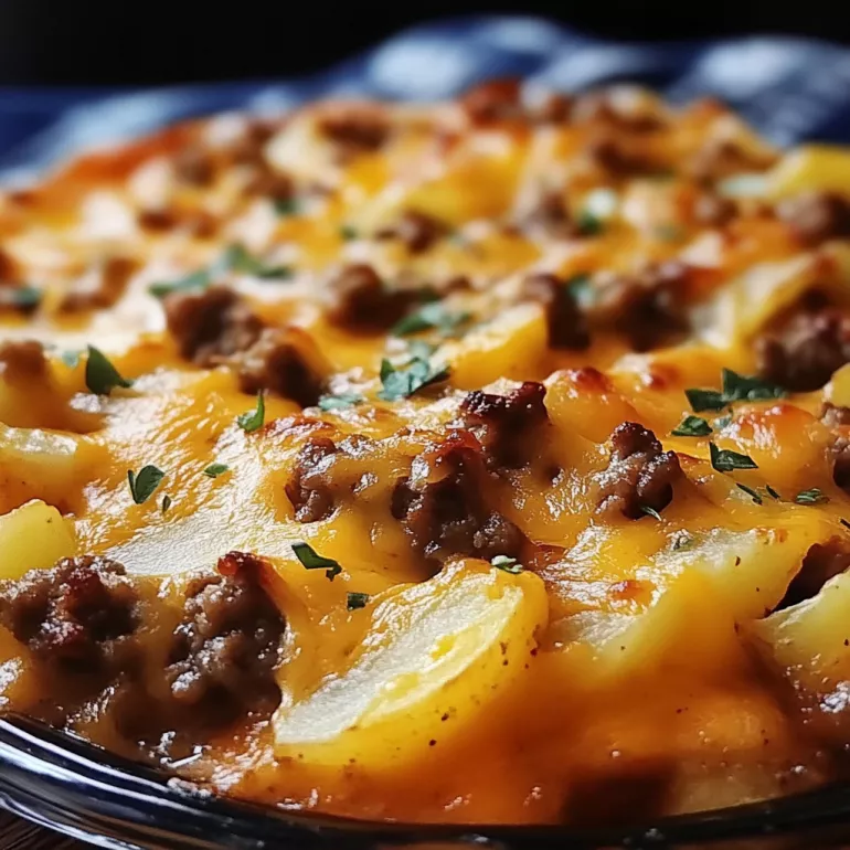 Cheesy Hamburger Potato Casserole: An Easy Comfort Dish!