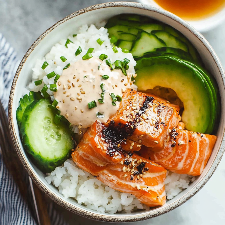 Baked Salmon Sushi Bowl: A Savory Delight You’ll Love!