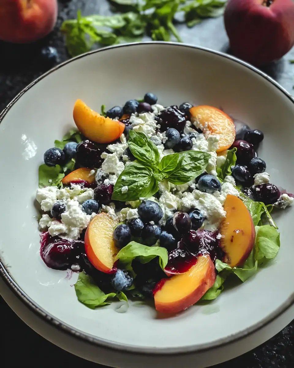 Blueberry Peach Feta Salad: Your New Summer Favorite!