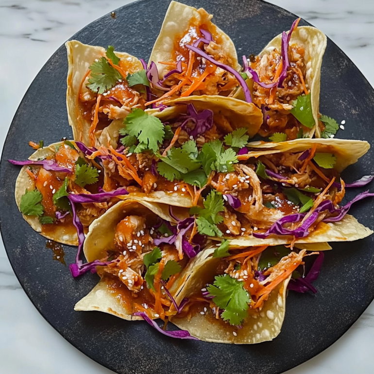 Chicken Wonton Tacos: Enjoy Crispy Flavor in Every Bite!