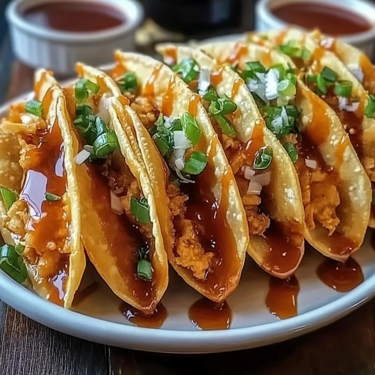 Crispy Chicken Wonton Tacos: A Tasty Twist on Tacos!