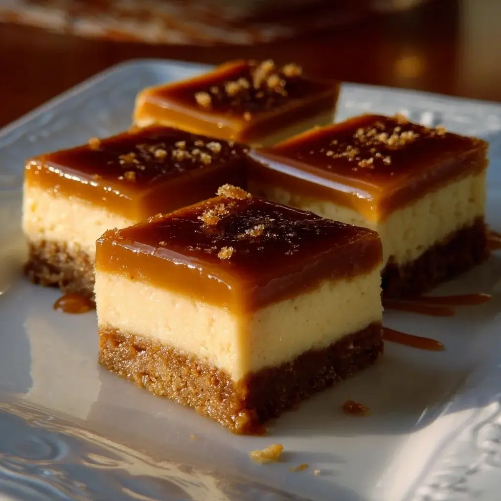 Dulce de Leche Cheesecake Bars: Indulge in Delightful Bliss!