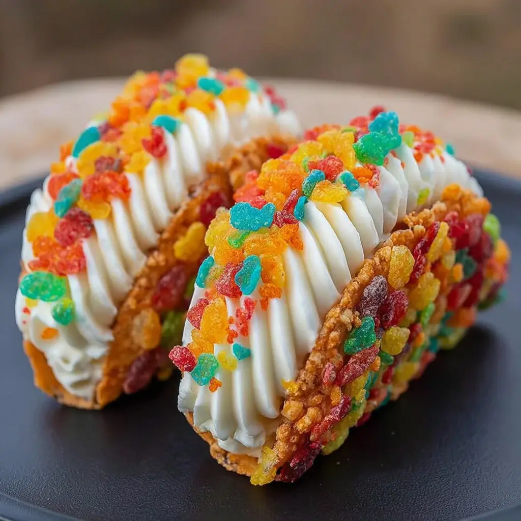 Fruity Pebbles Cheesecake Tacos: A Unique Dessert Recipe