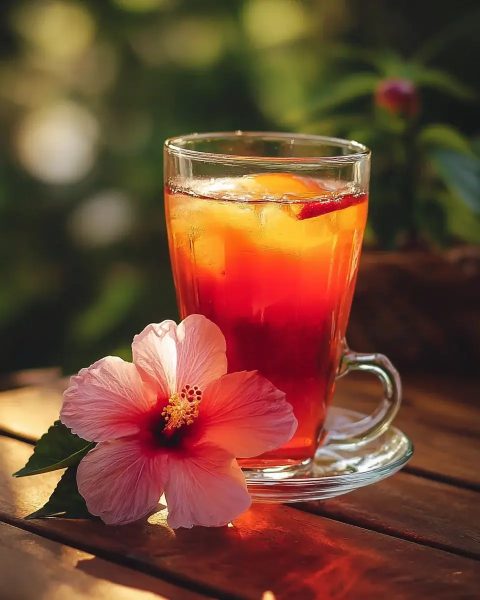 Peach Hibiscus Sunset Tea: Refreshing Recipe for You!