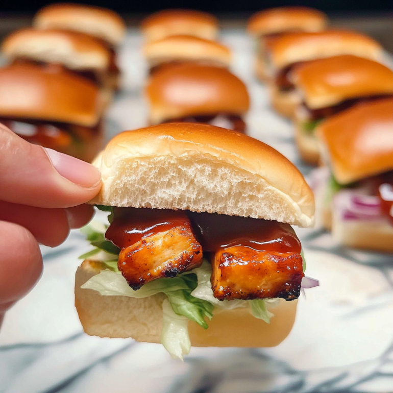 Ranch BBQ Chicken Sliders: Taste This Easy Delight!