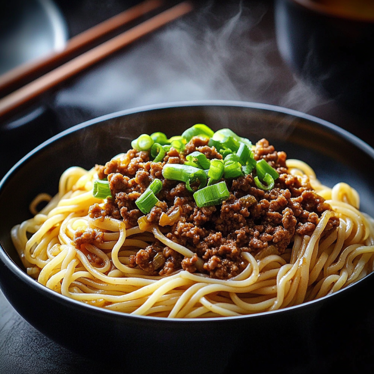 Savory Asian Ground Beef Noodles for Quick Dinner Delight!