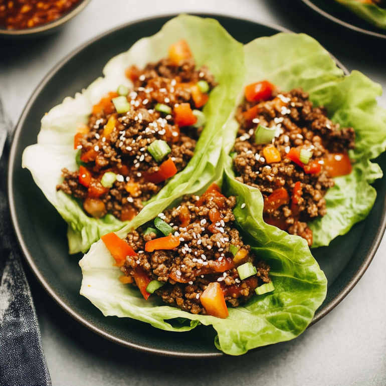 Spicy Ground Beef Lettuce Wraps: A Flavorful Delight!