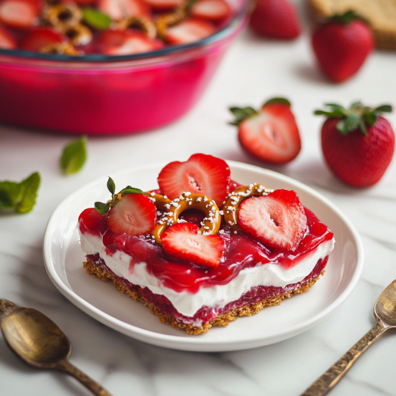 Strawberry Pretzel Salad: A Delightful Treat Recipe!