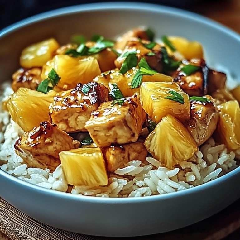 Tropical Pineapple Chicken Rice Delight for a Tasty Feast