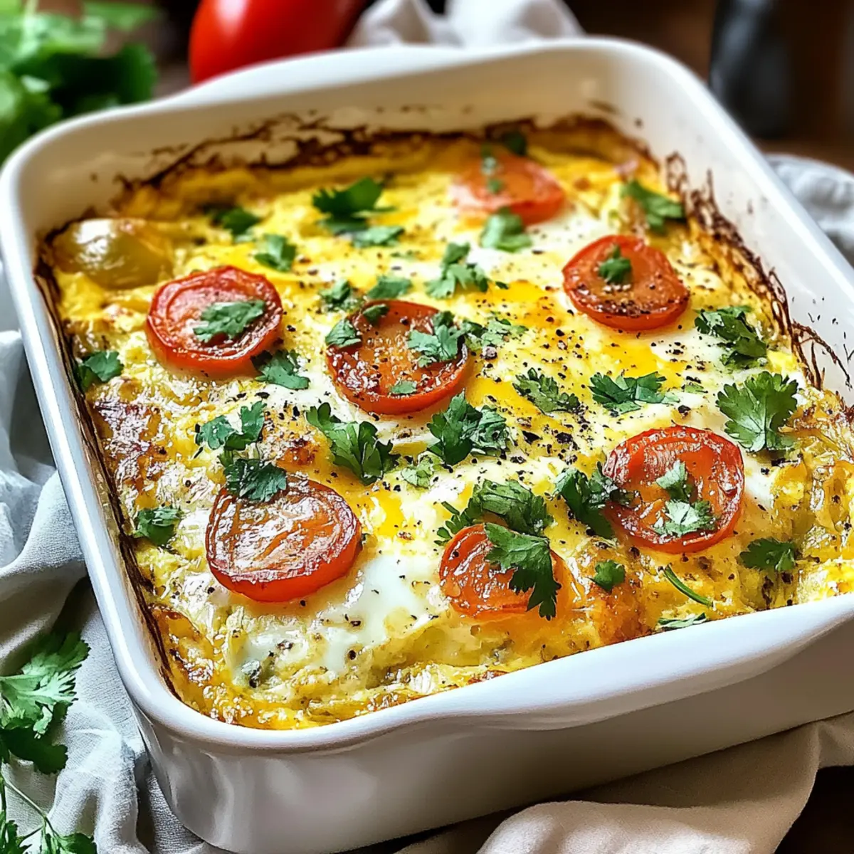 Hatch Green Chile Egg Casserole for Cozy Mornings