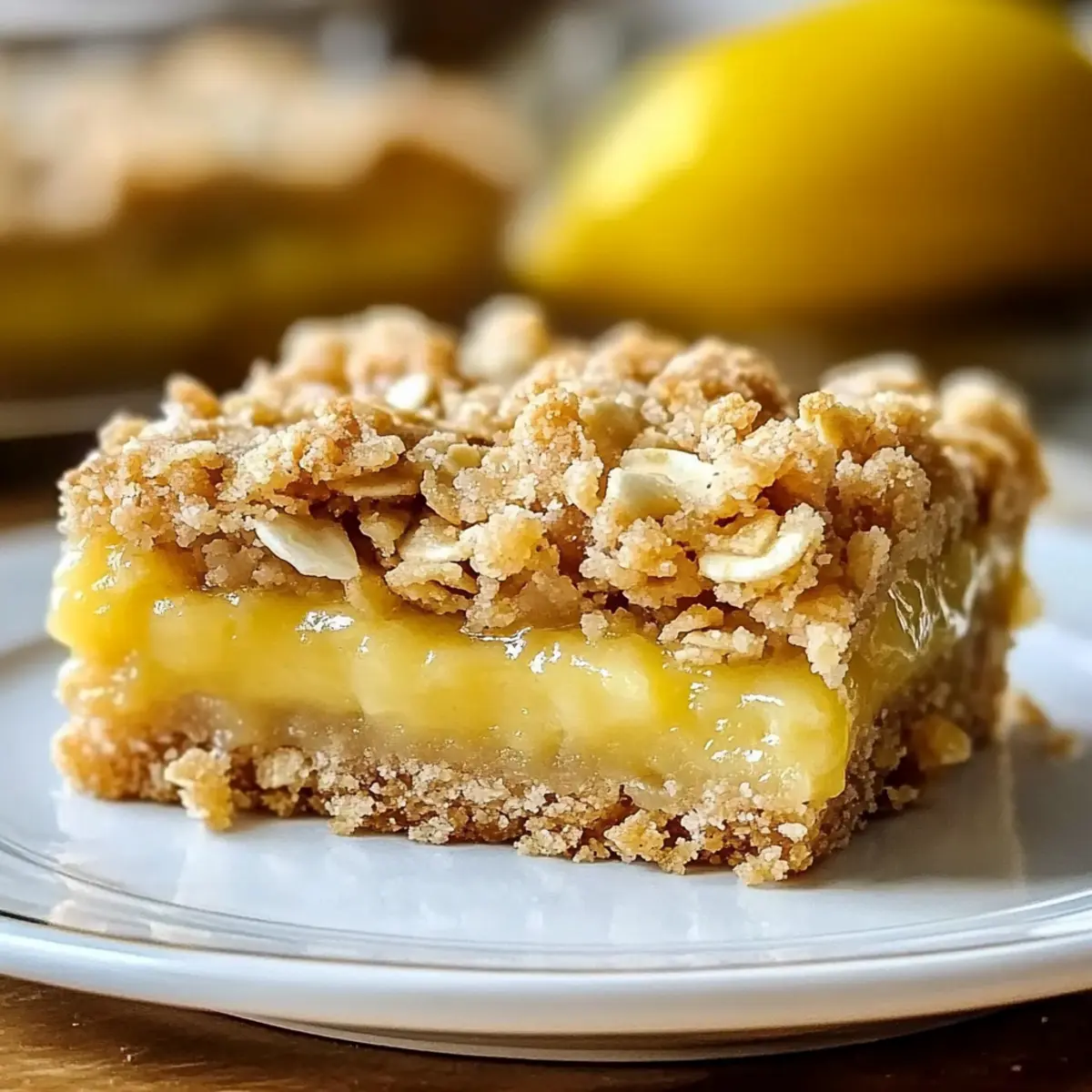 Lemon Oatmeal Crumble Bars: A Refreshing Twist on Dessert