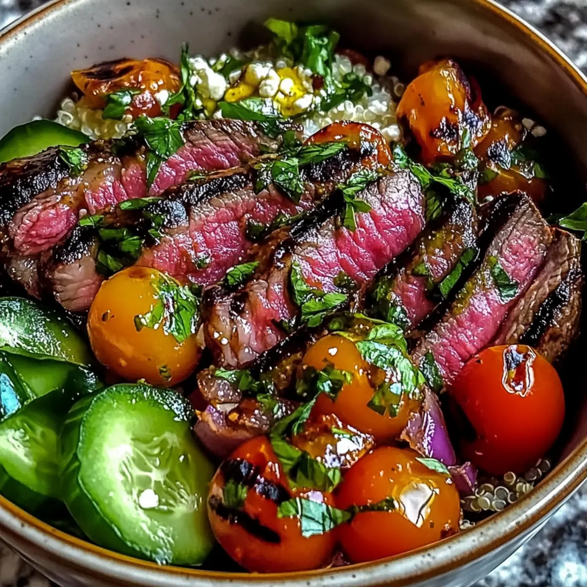 Mediterranean Steak Bowl: A Flavorful, Healthy Feast