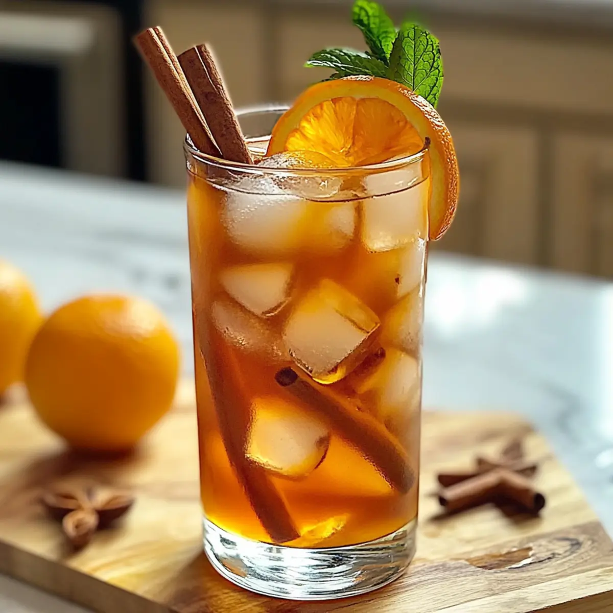 Deliciously Refreshing Orange Cinnamon Iced Tea for Summer Fun