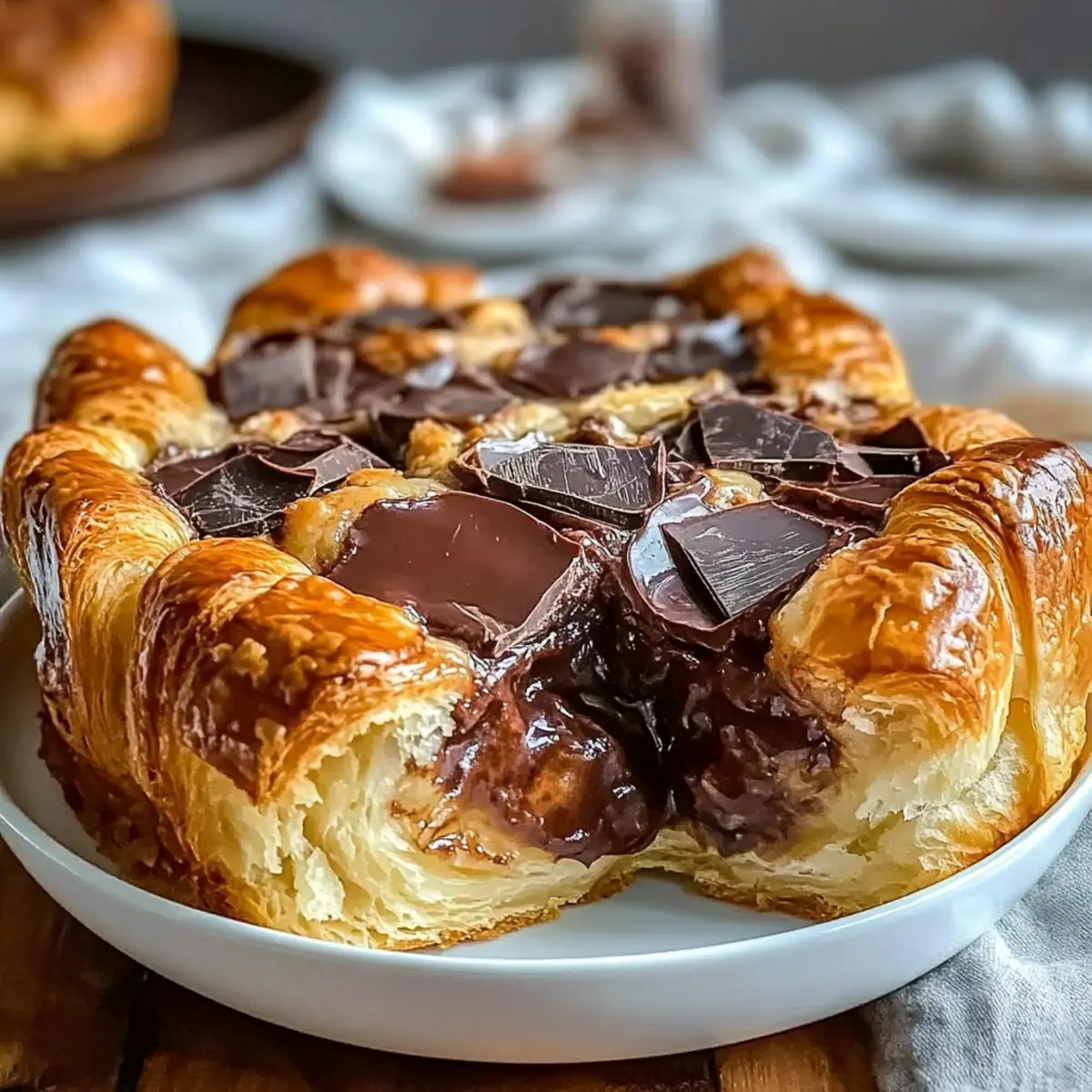 Indulgent Chocolate Croissant Breakfast Bake for Joyful Mornings