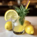 Mint and Rosemary Lemonade with Vanilla