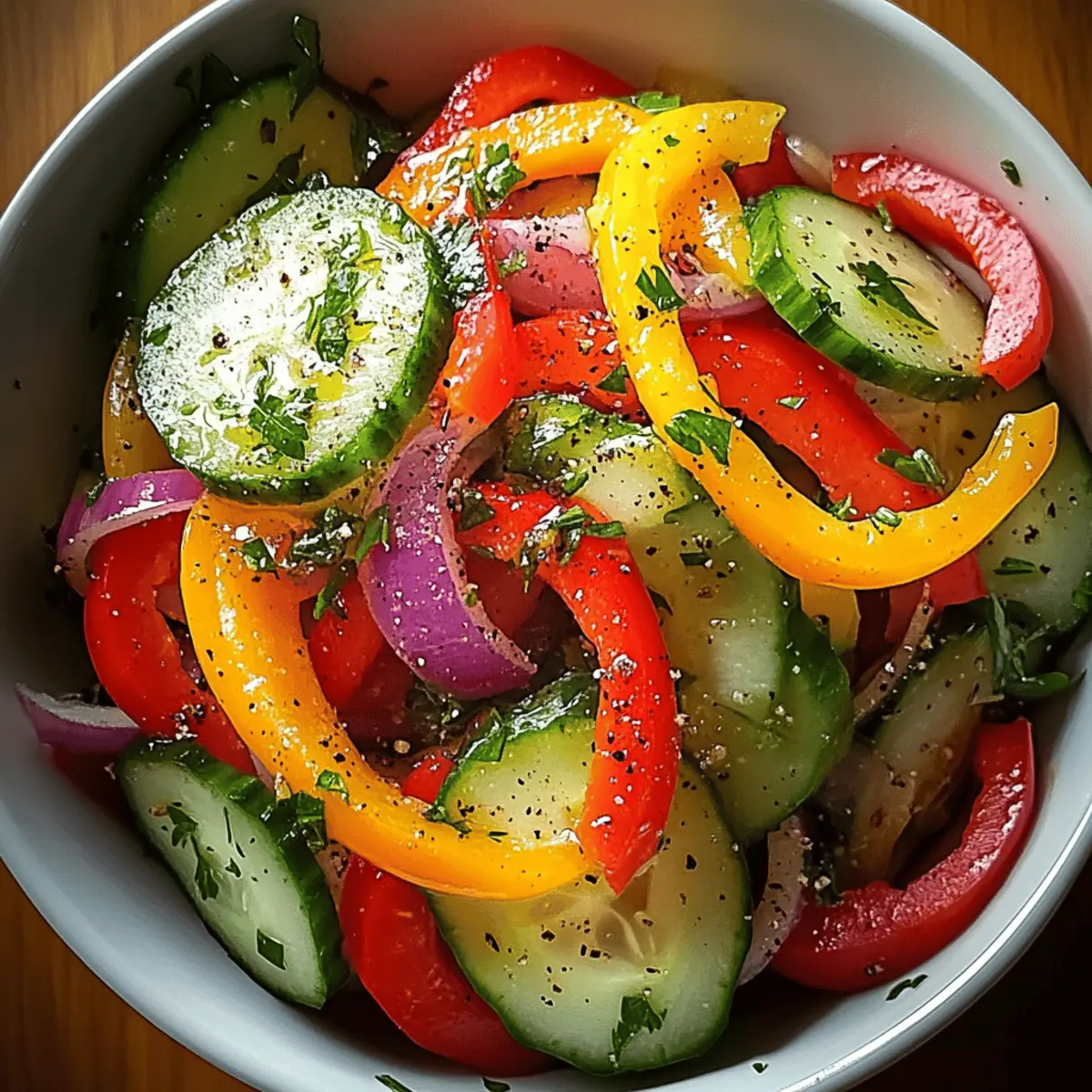 Cucumber Sweet Pepper Salad: A Refreshing Taste of Summer