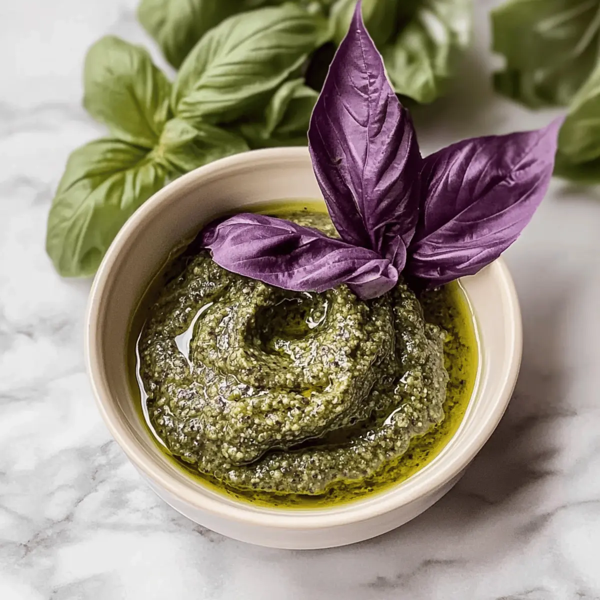 Purple Basil Pesto: Elevate Your Dishes with This Vibrant Vegan Sauce