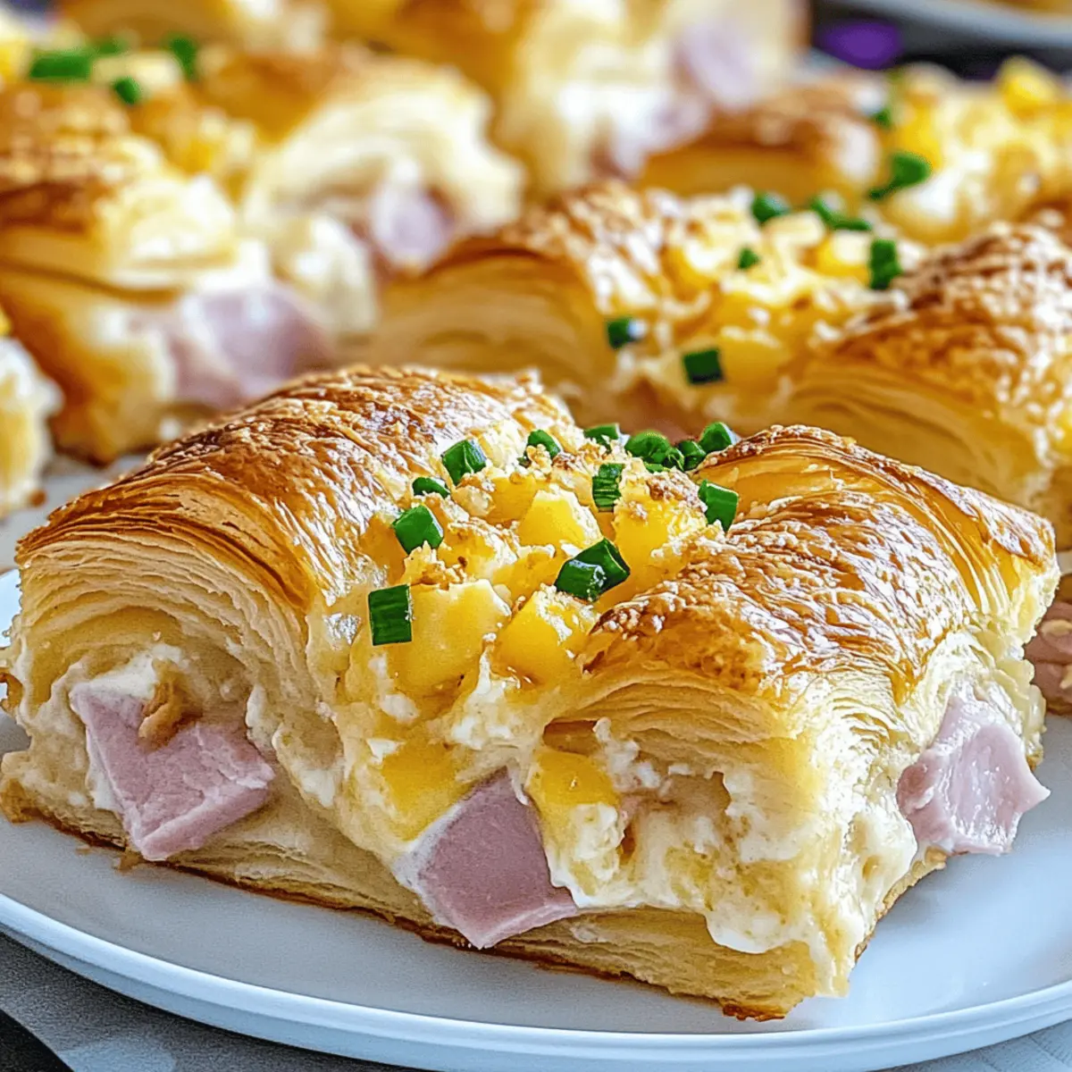 Ham and Cheese Croissant Breakfast Casserole Delight to Savor