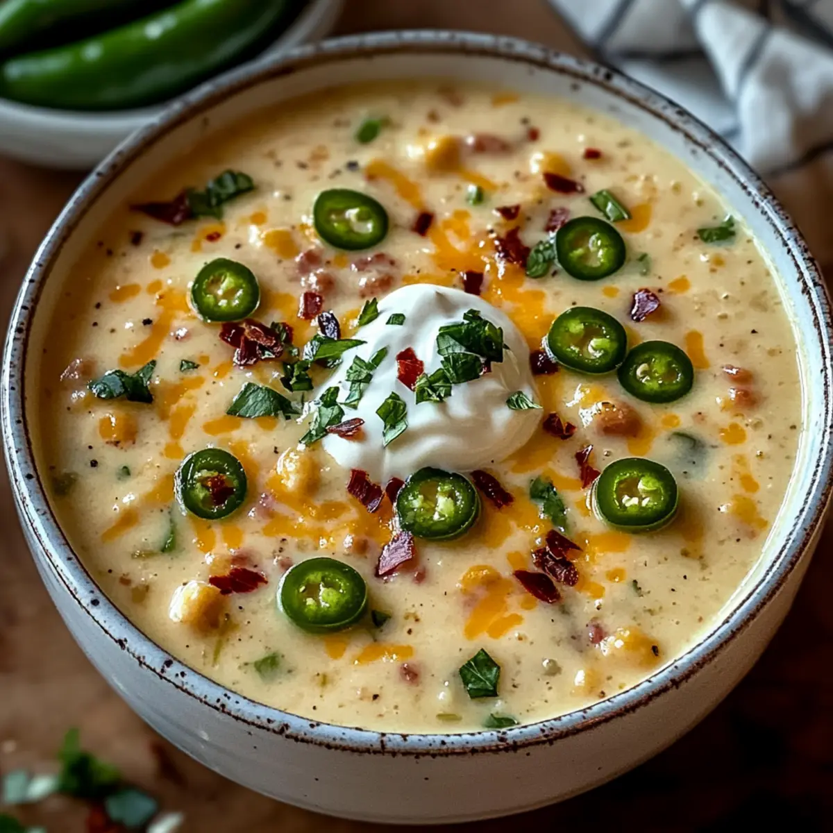 Indulge in Cozy Spicy Jalapeno Popper Soup Tonight
