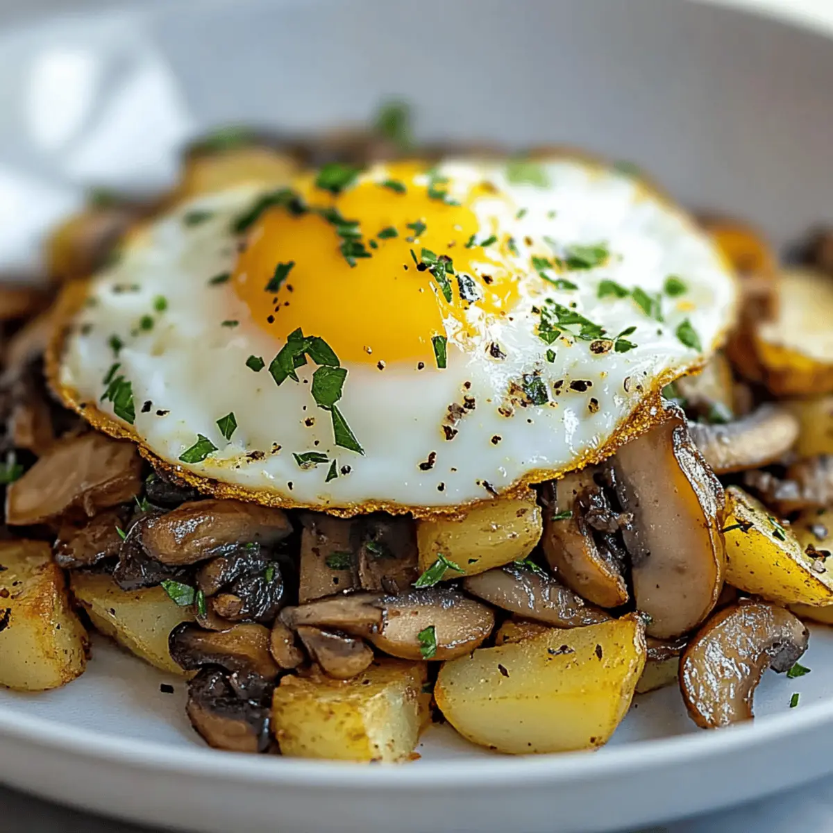 Savory Wild Mushroom Hash And Eggs for a Hearty Breakfast