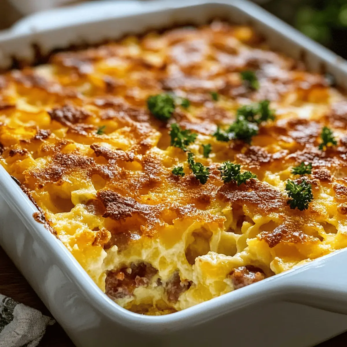 Hashbrown Breakfast Casserole: Savory Morning Delight