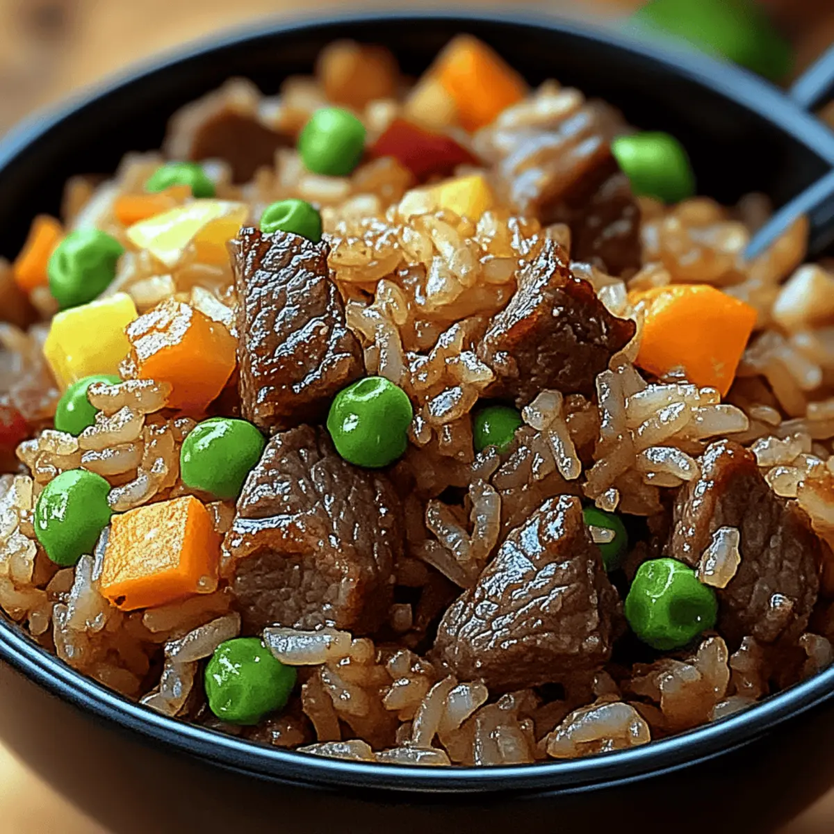 Savory Onion Beef Fried Rice: Quick Weeknight Delight