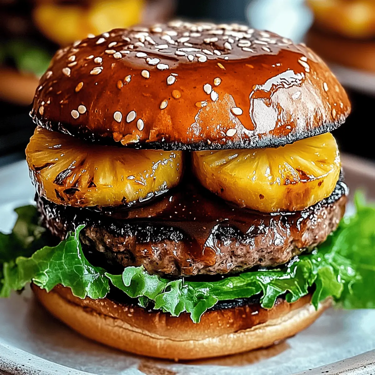 Savory Hawaiian Teriyaki Pineapple Burgers for a Tropical Feast