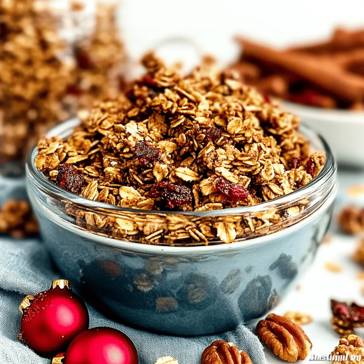 Gingerbread Granola: Crunchy Holiday Comfort in Every Bite