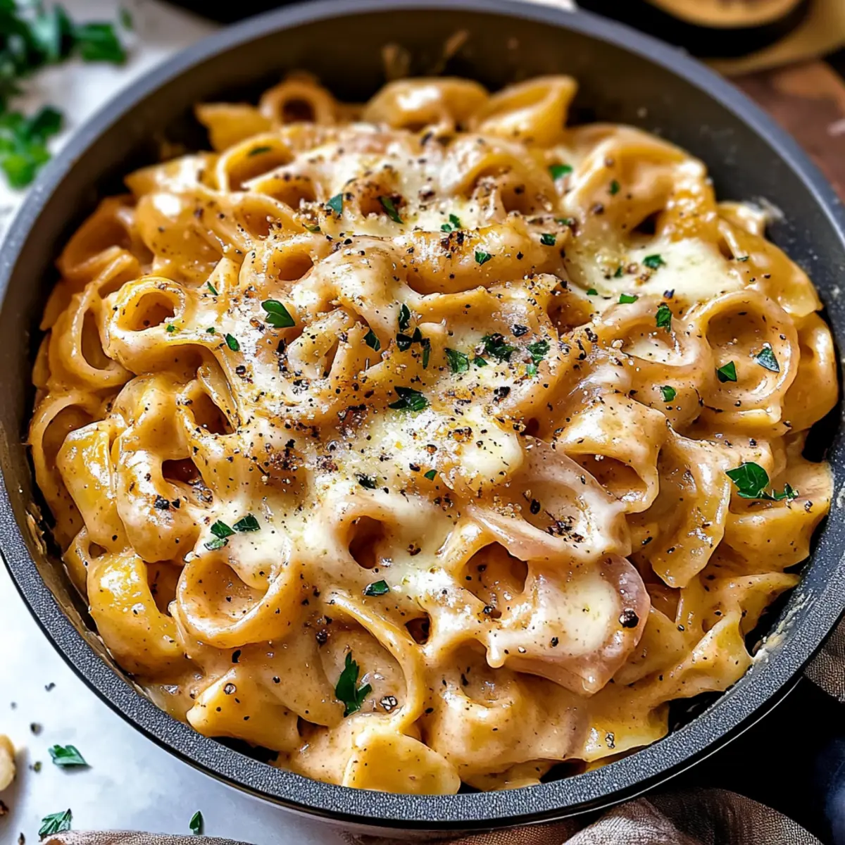 One Pot French Onion Pasta That's Comforting and Quick