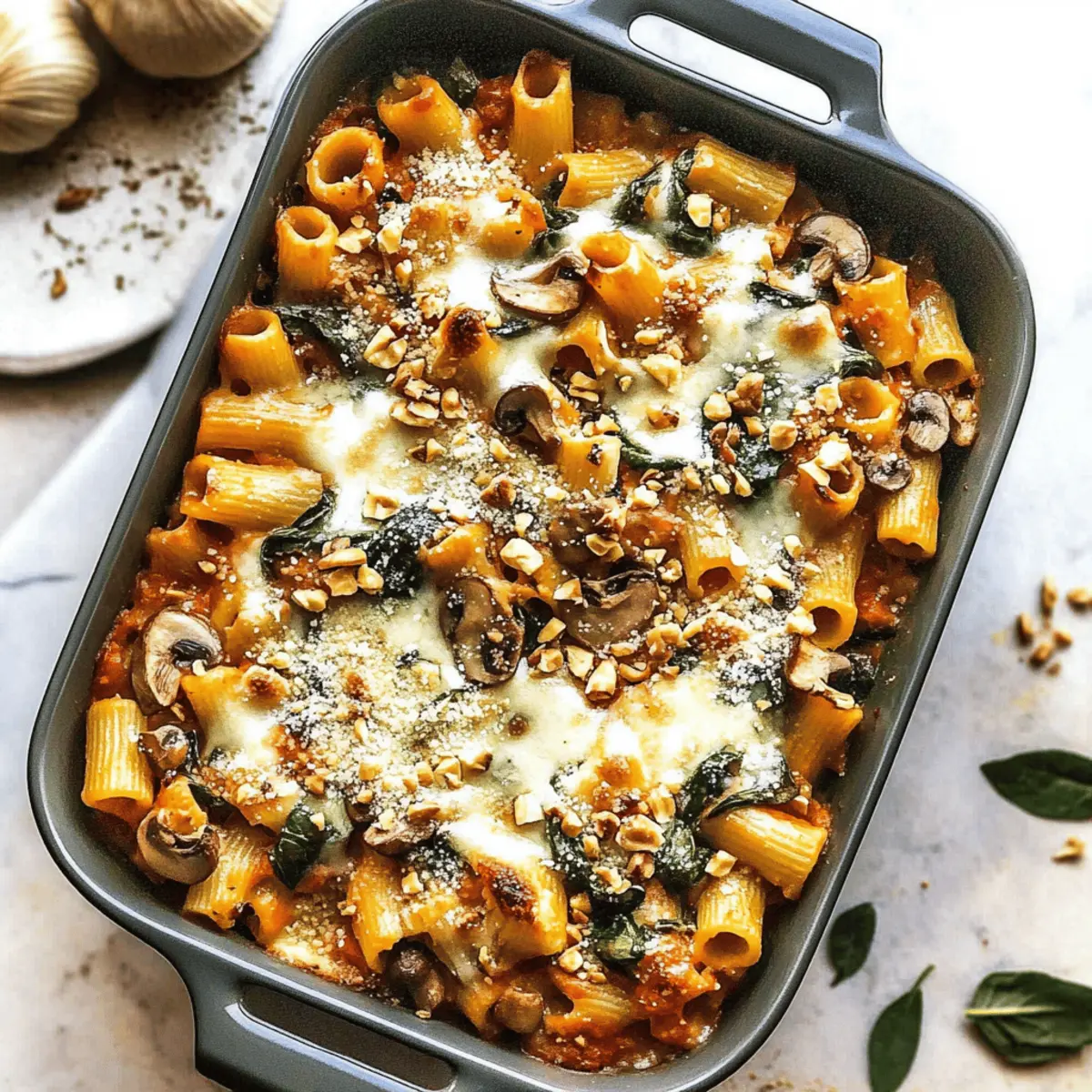 Cozy Pasta Bake with Pumpkin Tomato Sauce for Fall Comfort
